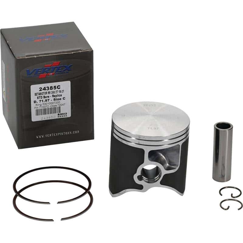 Vertex Pistons — Vertex Piston 18-21 Beta RR 2T 300 300cc Cast Replica Piston Kit - view 2