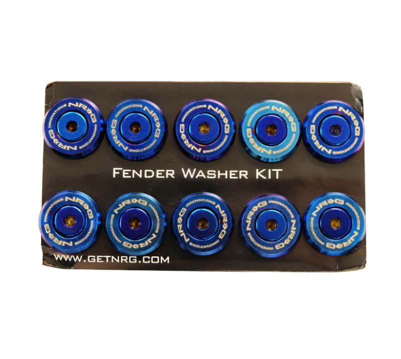 NRG — NRG M-Style Fender Washer Kit TI Series M6 For Plastic (TI Burn Washer/TI Burn Screw) - Set of 10 - view 1