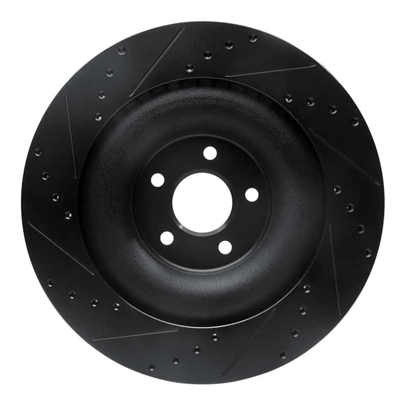 R1 Concepts — R1 10-24 Jaguar XFR-S Rear Right Drilled & Slotted Black Brake Rotor
R1 Brake Rotor Drill - view 5