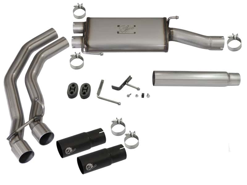 aFe — aFe Rebel Exhausts Cat-Back SS Ford F-150 04-08 V8 4.6/5.4L w/ Black Tips
Cat-Back Exhaust - view 7
