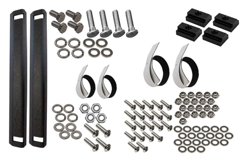 Fishbone Offroad — Fishbone Offroad Jeep Storage/Bed Rack Tie Down Kit Stainless Steel - view 2