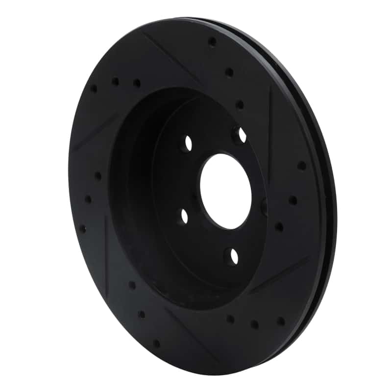 R1 Concepts — R1 88-88 Pontiac Fiero Front/Rear Left Drilled & Slotted Black Brake Rotor
R1 Brake Rotor Drill - view 4