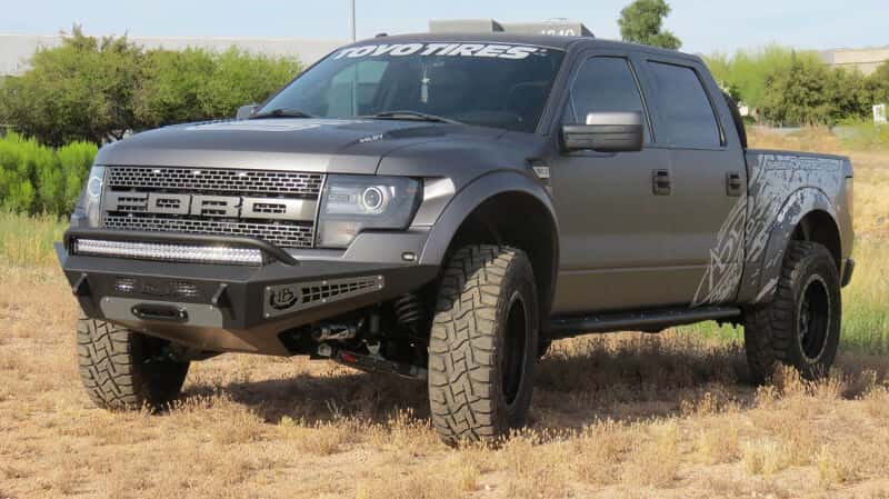 Addictive Desert Designs — Addictive Desert Designs 10-14 Ford F-150 Raptor HoneyBadger Front Bumper w/ Winch Mount
Bumper- Front
Bumpers - view 4