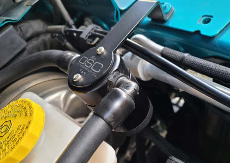 J&L — J&L 20-25 Jeep Wrangler 2.0L Driver Side Oil Separator 3.0 - Black Anodized
Oil Separator - view 2