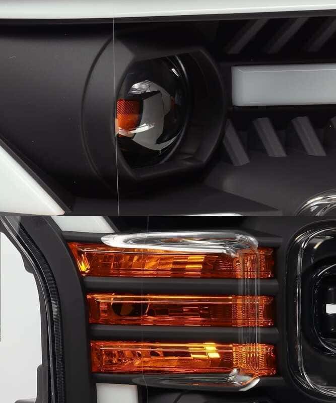 AlphaRex — AlphaRex 15-17 Ford F-150 PRO-Series Projector Headlights Plank Style Black w/Activ Light/Seq Signal
Projector Headlights - view 4