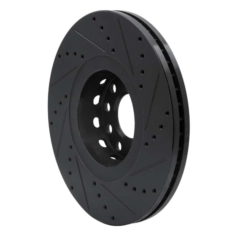 R1 Concepts — R1 02-05 Volkswagen Passat (USA/Canada) Front Left Drilled & Slotted Black Brake Rotor
R1 Brake Rotor Drill - view 4
