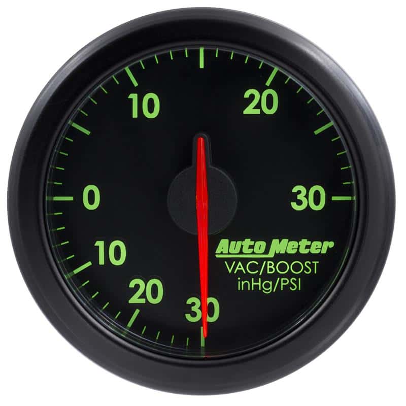 AutoMeter — Autometer Airdrive 2-1/6in Boost/Vac Gauge 30in HG/30 PSI - Black
GA 2" BST/V ARDRV BK - view 4