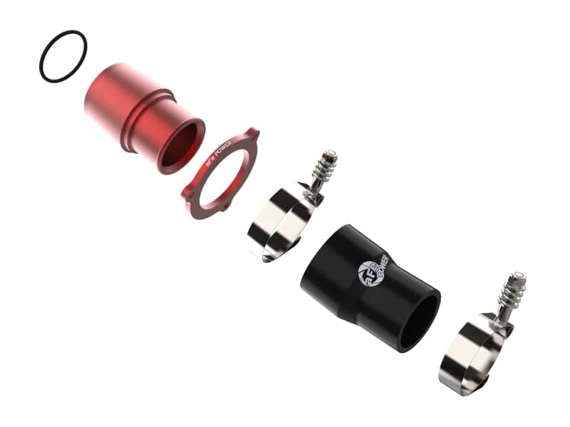 aFe — aFe BladeRunner 15-20 VW GTI Turbo Muffler Delete for OE Charge Pipe - Red
Turbo Inlet Pipe - view 3