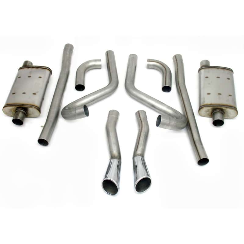 JBA — JBA 65-66 Ford Mustang 260-428 409SS Dual Through Rear Valance Header Back Exhaust
Exhaust System - view 2