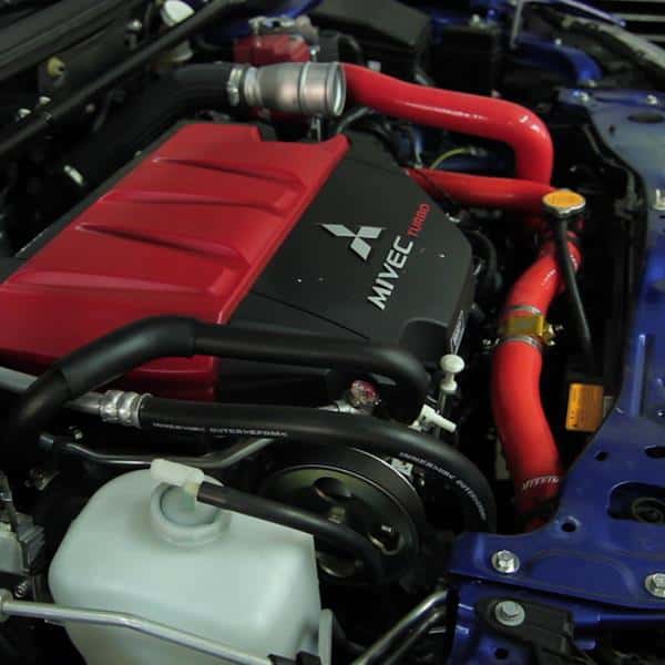 Mishimoto — Mishimoto Mitsubishi EVO X Red Silicone Hose Kit
Coolant Hose Kit - view 2