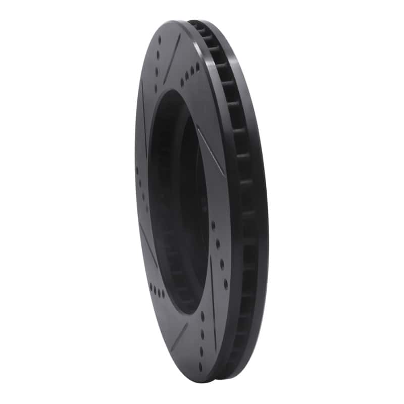 R1 Concepts — R1 07-17 Dodge CALIBER Front Right Drilled & Slotted Black Brake Rotor
R1 Brake Rotor Drill - view 4