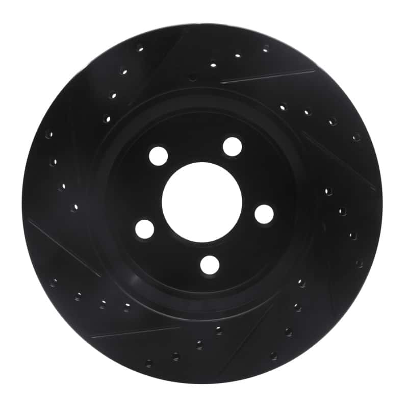 R1 Concepts — R1 07-12 Dodge Nitro Front Right Drilled & Slotted Black Brake Rotor
R1 Brake Rotor Drill - view 5