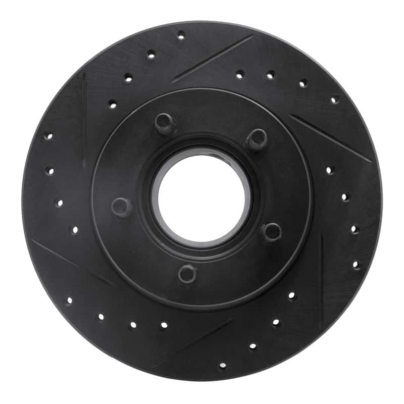R1 Concepts — R1 90-94 Ford Explorer Front Left Drilled & Slotted Black Brake Rotor
R1 Brake Rotor Drill - view 1