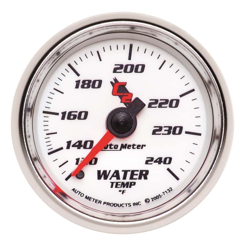 AutoMeter — Autometer C2 52mm Mechanical 120-240 Deg F Water Temperature Gauge
GA 2" WTEMP 240 M C2 - view 1