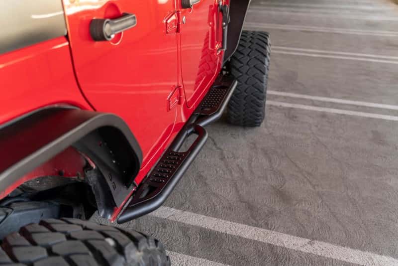 DV8 Offroad — DV8 Offroad 07-18 Jeep Wrangler JK (4 Door Only) OE Plus Side Steps
Jeep Side Steps - view 3