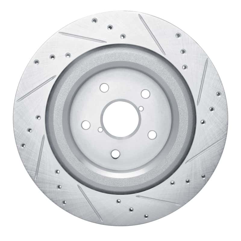 R1 Concepts — R1 19-25 Subaru ASCENT Rear Left Drilled & Slotted Silver Brake Rotor
R1 Brake Rotor Drill - view 5