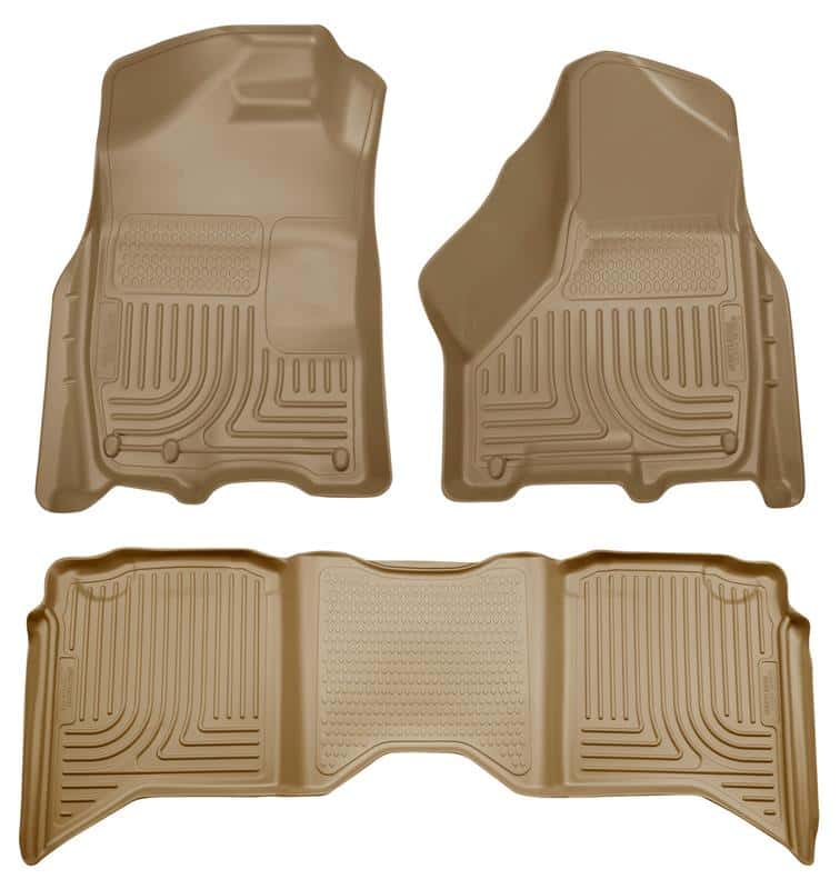 Husky Liners — Husky Liners 2012 Dodge Ram 1500/2500/3500 Crew Cab WeatherBeater Combo Tan Floor Liners
Floor Liners - view 2