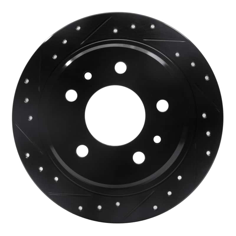 R1 Concepts — R1 82-89 BMW 633CSI Rear Left Drilled & Slotted Black Brake Rotor
R1 Brake Rotor Drill - view 1