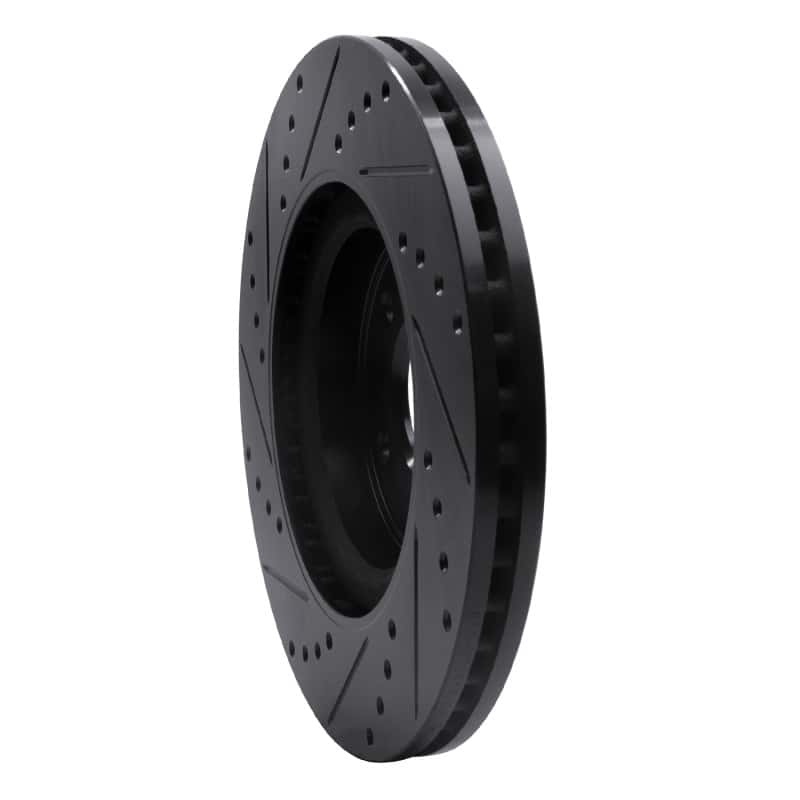 R1 Concepts — R1 2013-2025 Infiniti Q60 Front Right Drilled & Slotted Black Brake Rotor
R1 Brake Rotor Drill - view 4