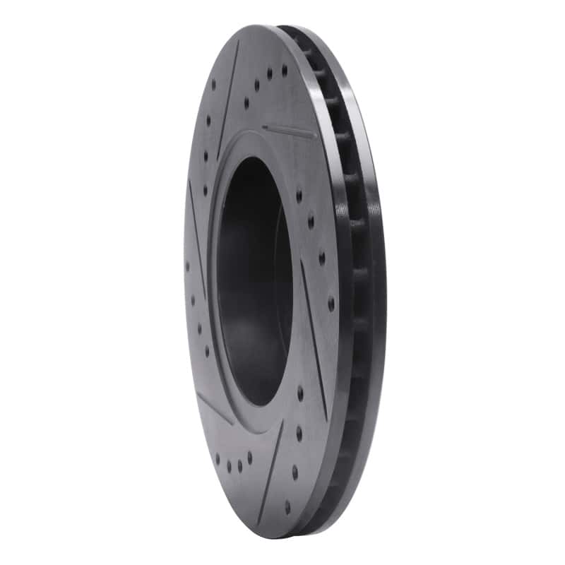 R1 Concepts — R1 98-04 Ford Contour Front Right Drilled & Slotted Black Brake Rotor
R1 Brake Rotor Drill - view 4
