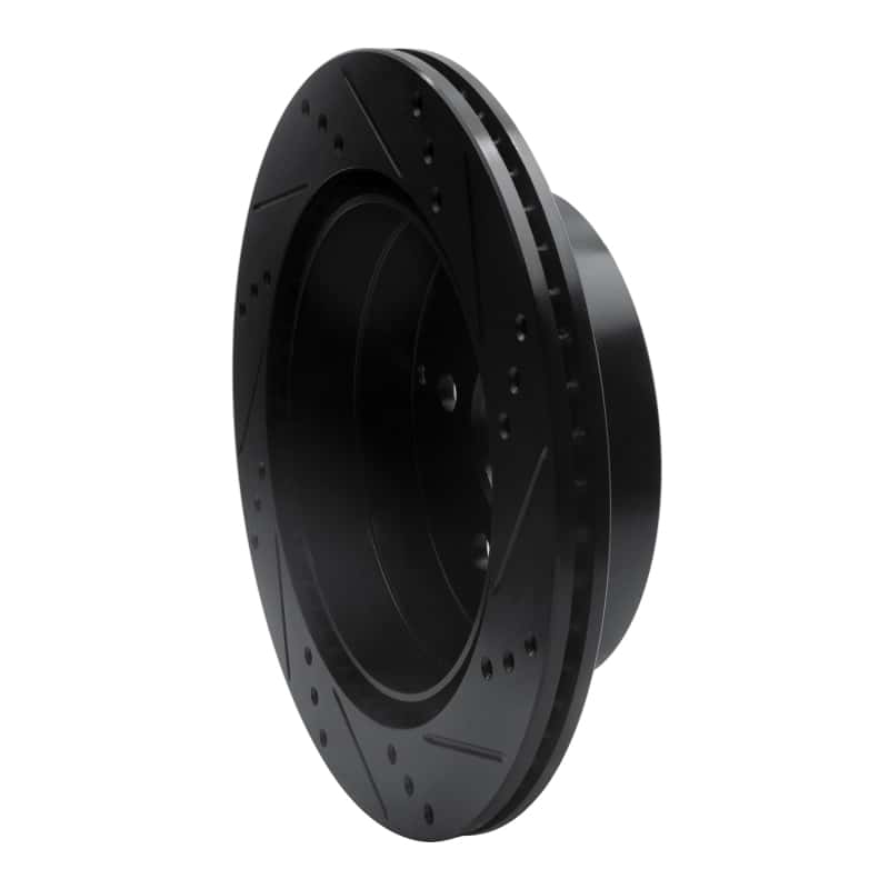 R1 Concepts — R1 10-17 Chevrolet Equinox Rear Left Drilled & Slotted Black Brake Rotor
R1 Brake Rotor Drill - view 4