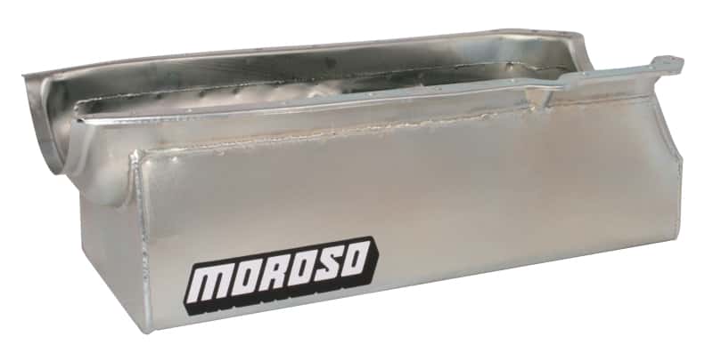 Moroso — Moroso 65-Up Oldsmobile V-8 (330-455) Marine Stroker Box Sump Flat Bottom 10qt 7.25in Steel Oil Pan - view 1