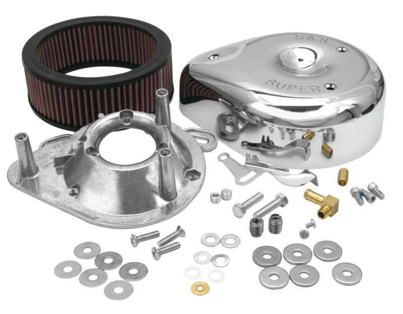S&S Cycle — S&S Cycle 84-92 BT/86-90 Sportster Models Teardrop Chrome Air Cleaner Cover for S&S Super E/G Carb - view 1