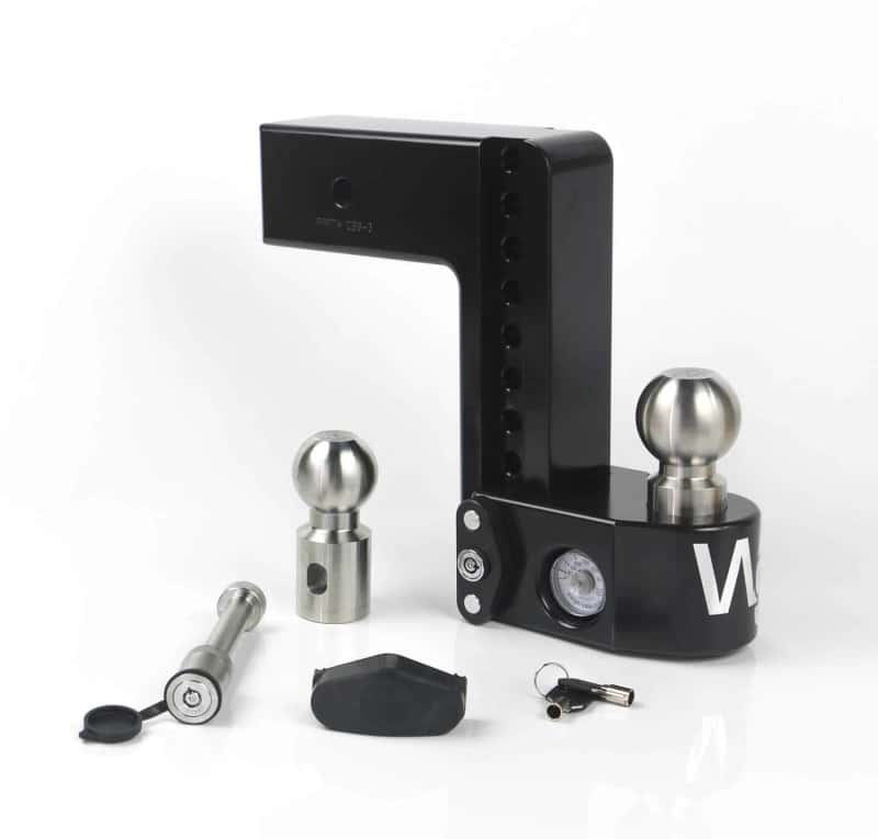 Weigh Safe — Weigh Safe 8in Drop Hitch w/Built-in Scale & 3in Shank (8K/21K GTWR) w/WS05 - Black Cerakote - view 1