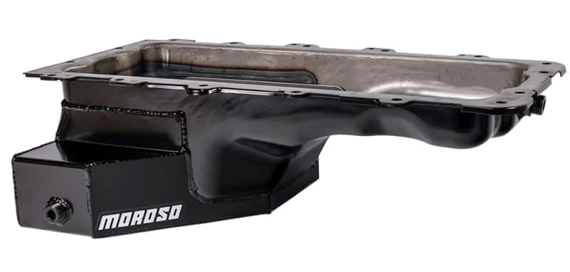 Moroso — Moroso Ford 4.6/5.4L (w/Rear Sump) Road Race Baffled Wet Sump 8qt 6.5in Steel Oil Pan - view 2