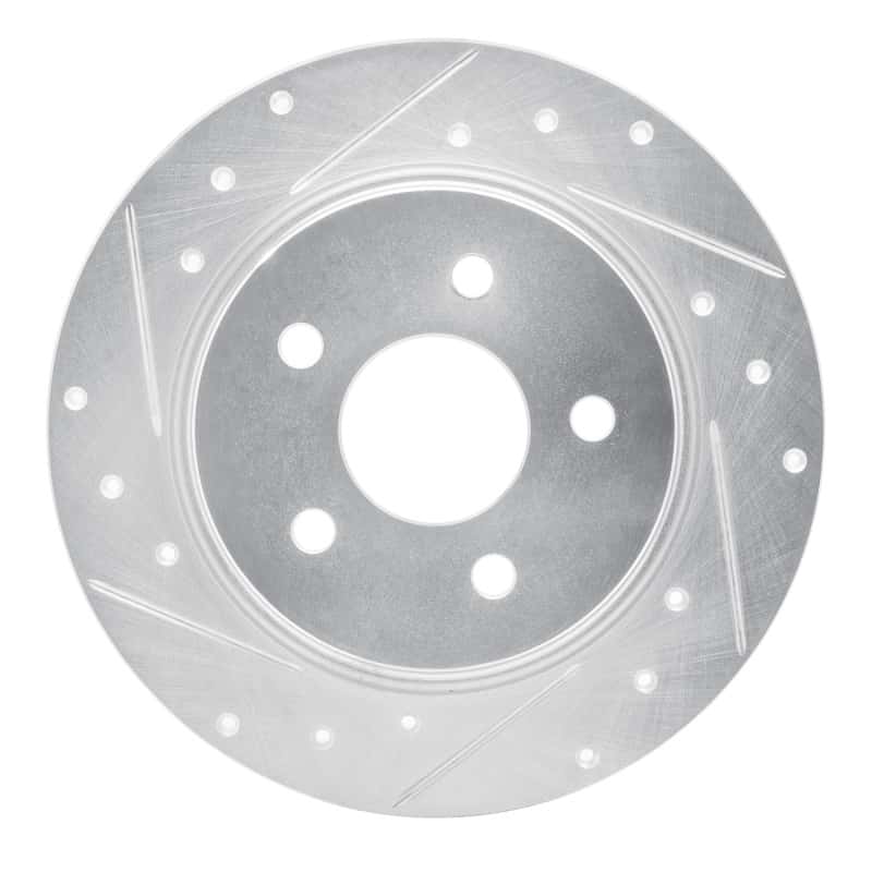 R1 Concepts — R1 1984-1987 Pontiac Fiero Rear Left Drilled & Slotted Silver Brake Rotor
R1 Brake Rotor Drill - view 1