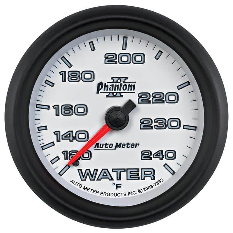 AutoMeter — Autometer Phantom II 2-5/8in 120-240 Degree F Mechanical Water Gauge
2-5/8" WATER TEMP, 1 - view 2
