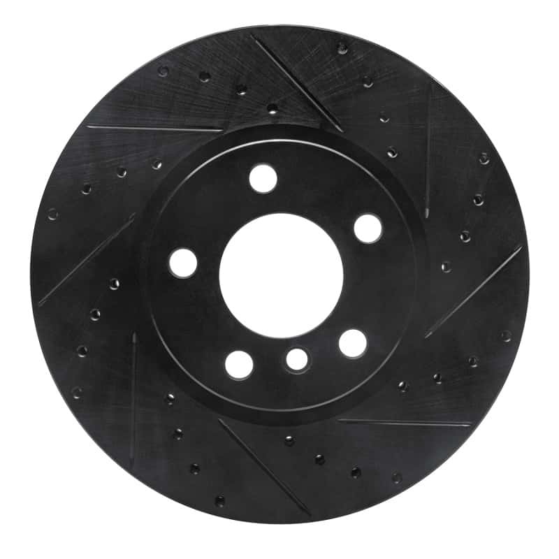 R1 Concepts — R1 11-18 BMW X4 Front Right Drilled & Slotted Black Brake Rotor
R1 Brake Rotor Drill - view 1