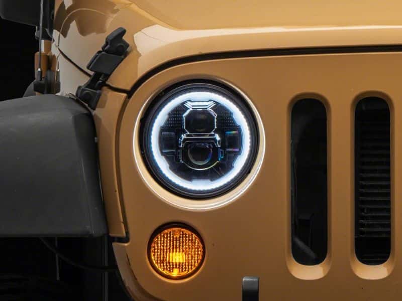 Raxiom — Raxiom 07-18 Jeep Wrangler JK Axial 7-In LED Headlights w/ DRL Turn Signals- Blk Housing (Clear)
Headlights - view 7