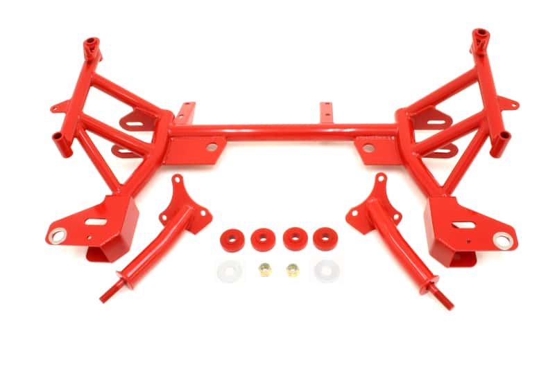 BMR Suspension — BMR 93-02 F-Body K-Member w/ SBC/BBC Motor Mounts and Pinto Rack Mounts - Red
K-member - view 1