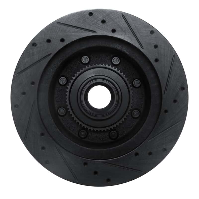 R1 Concepts — R1 95-07 Ford E-350 Econoline Club Wagon Front Left Drilled & Slotted Black Brake Rotor
R1 Brake Rotor Drill - view 5