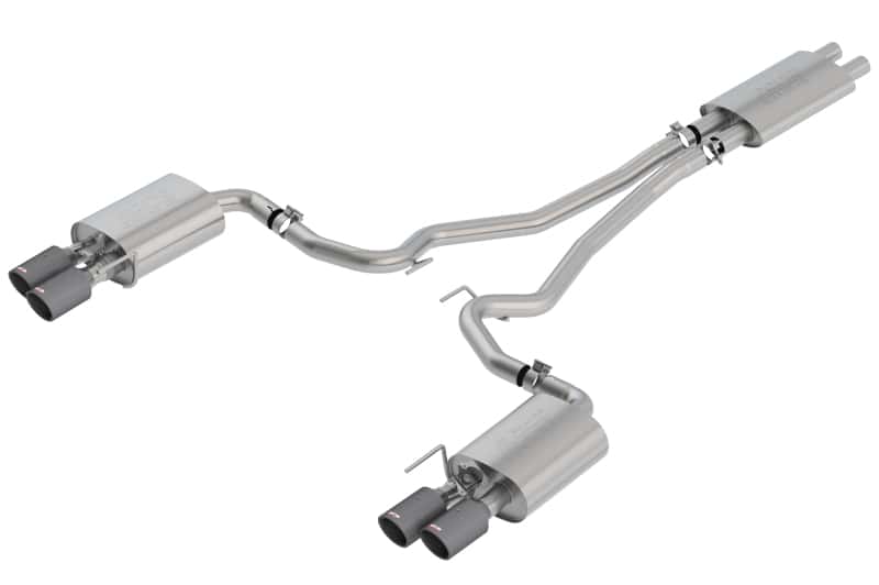 Borla — Borla 2018-2022 Ford Mustang GT Cat-Back Exhaust System Touring- Carbon Fiber Tips
Cat-Back System - view 1