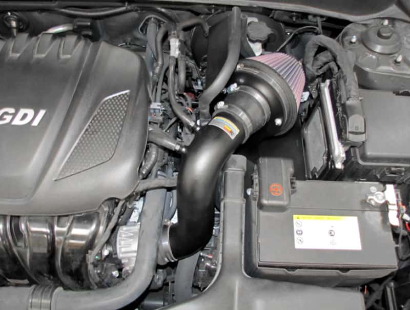 K&N Engineering — K&N 11-14 Hyundai Sonata 2.4L L4/13-15 Kia Optima 2.4L L4 Typhoon Short Ram Intake
Performance Air Inta
Air Intake System - view 4