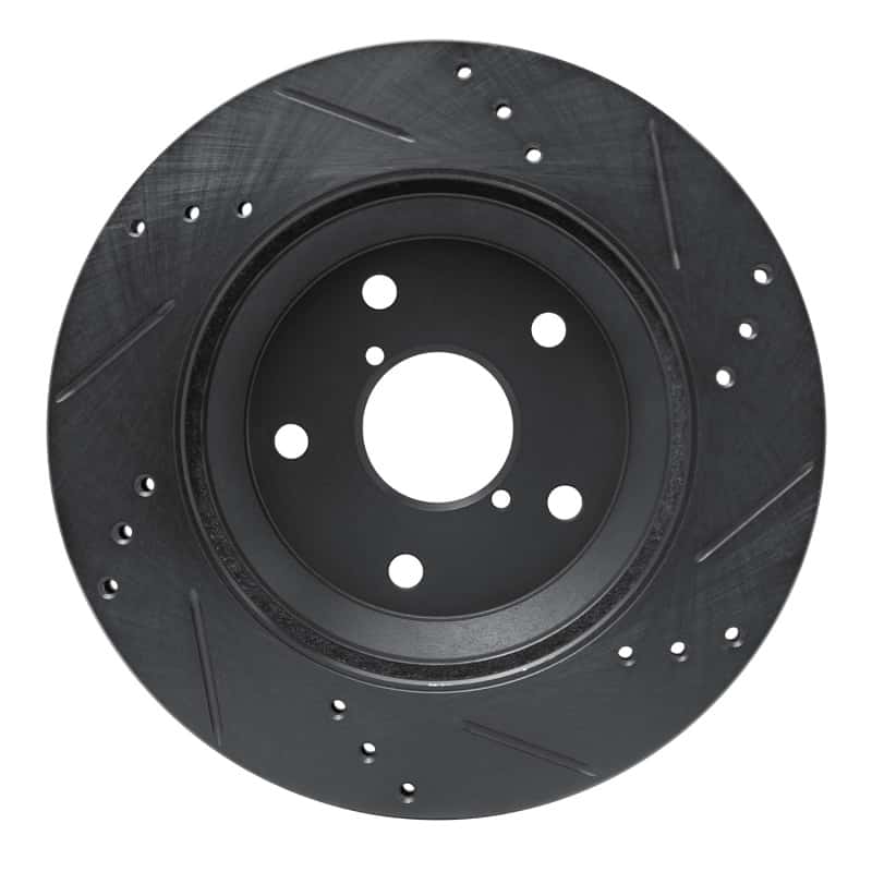R1 Concepts — R1 -25 Subaru Crosstrek Rear Left Drilled & Slotted Black Brake Rotor
R1 Brake Rotor Drill - view 5