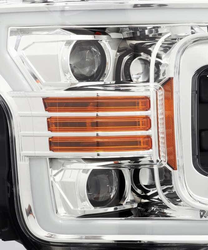 AlphaRex — AlphaRex 18-19 Ford F-150 PRO-Series Projector Headlights Plank Style Chrm w/Activ Light/Seq Signal
Projector Headlights - view 4