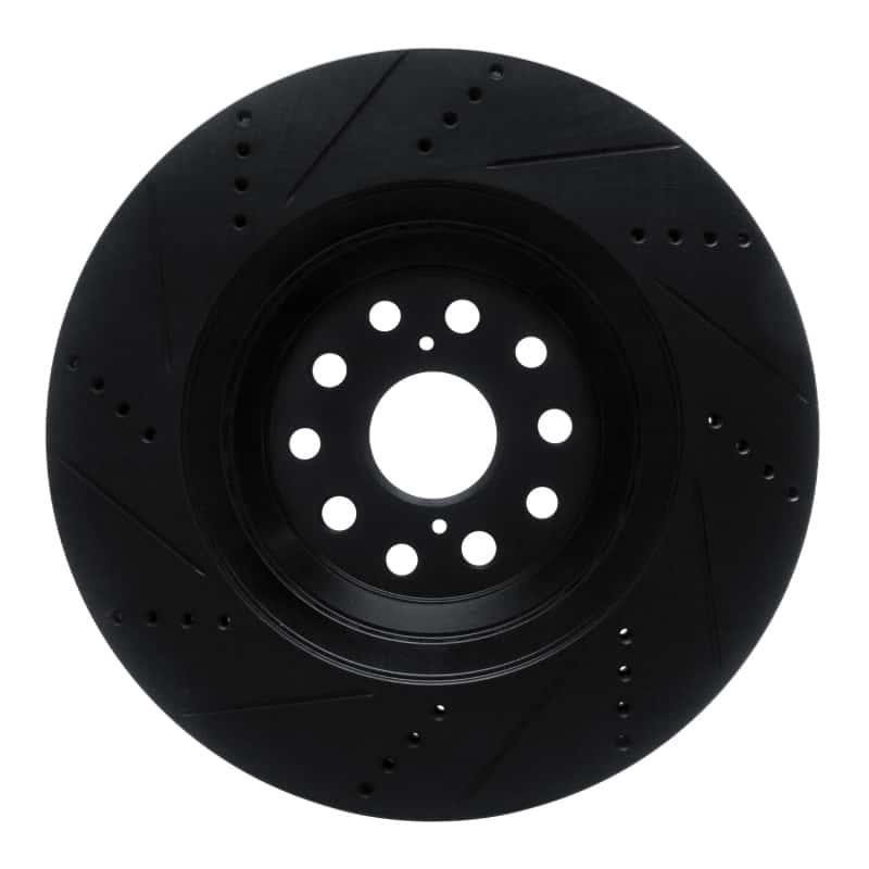 R1 Concepts — R1 07-23 Lexus LS500 Right Front Drilled & Slotted Black Brake Rotor
R1 Brake Rotor Drill - view 5