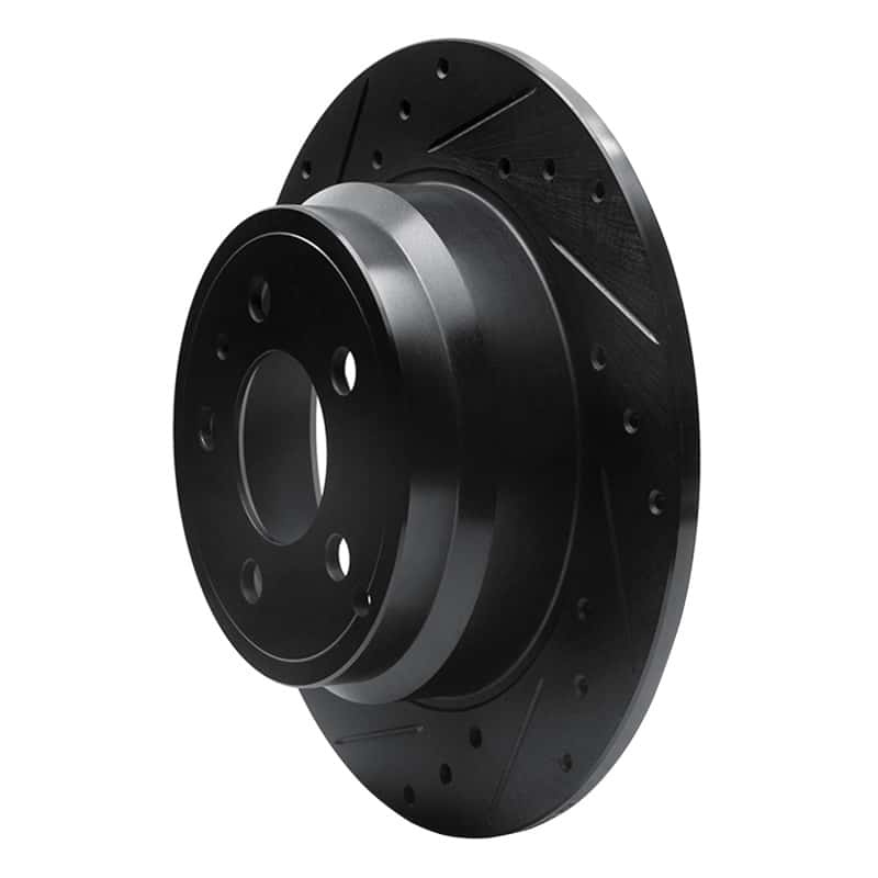 R1 Concepts — R1 96-04 Volvo S70 Rear Left Drilled & Slotted Black Brake Rotor
R1 Brake Rotor Drill - view 2