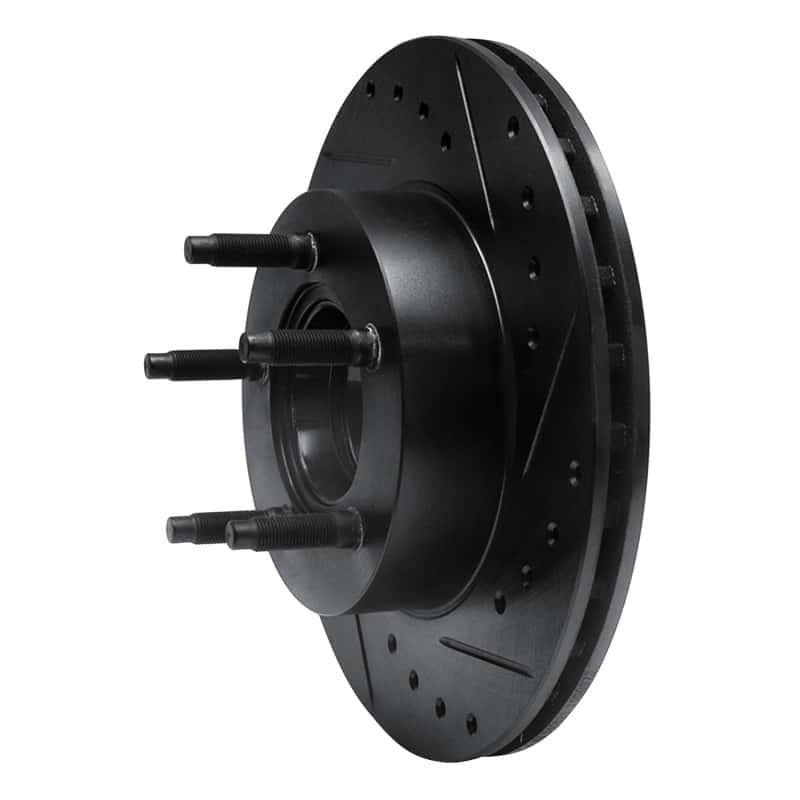 R1 Concepts — R1 90-94 Ford Ranger (USA/Canada) Front Right Drilled & Slotted Black Brake Rotor
R1 Brake Rotor Drill - view 2