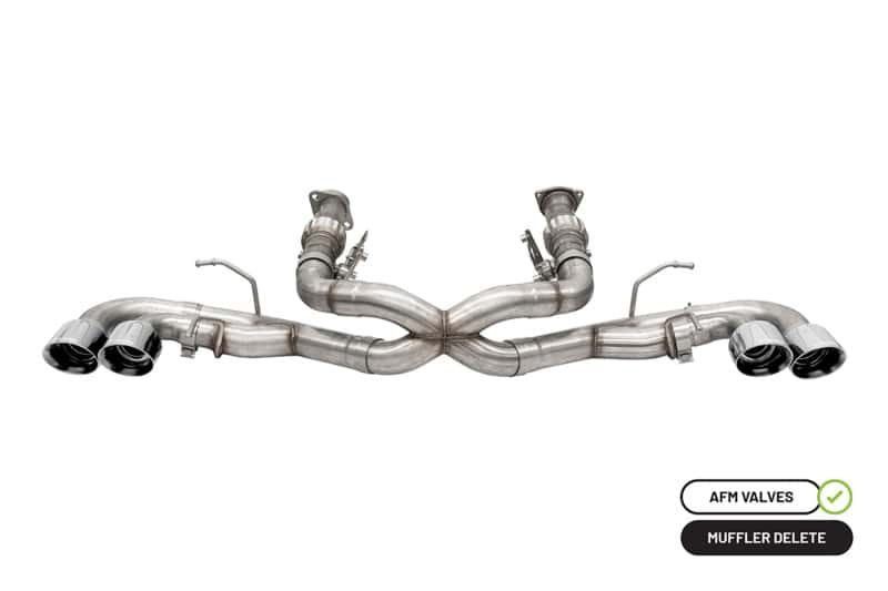 CORSA Performance — Corsa 20-25 Corvette C8 3in Xtreme Cat-Back Exhaust 4.5in Pol Quad Tips - Integrates stock AFM Valve
Exhaust - view 2