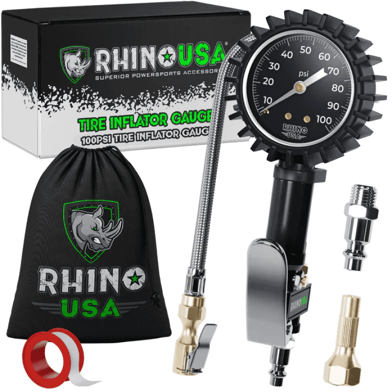 Rhino USA — Rhino USA 100 Psi Analog Tire Inflator Gauge
Tire Guage - view 1