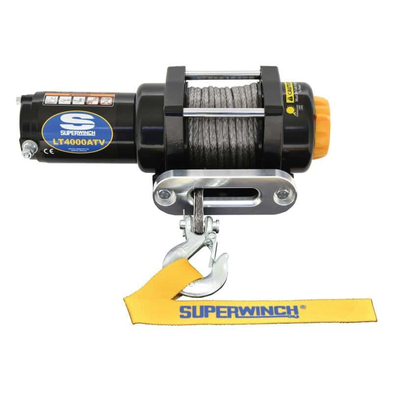 Superwinch — Superwinch 4000 LBS 12V DC 3/16in x 50ft Synthetic Rope LT4000 Winch
Winch - view 2