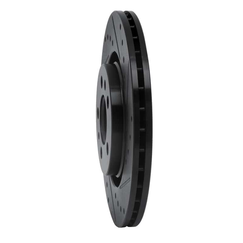 R1 Concepts — R1 98-15 Volkswagen Beetle Front Right Drilled & Slotted Black Brake Rotor
R1 Brake Rotor Drill - view 2