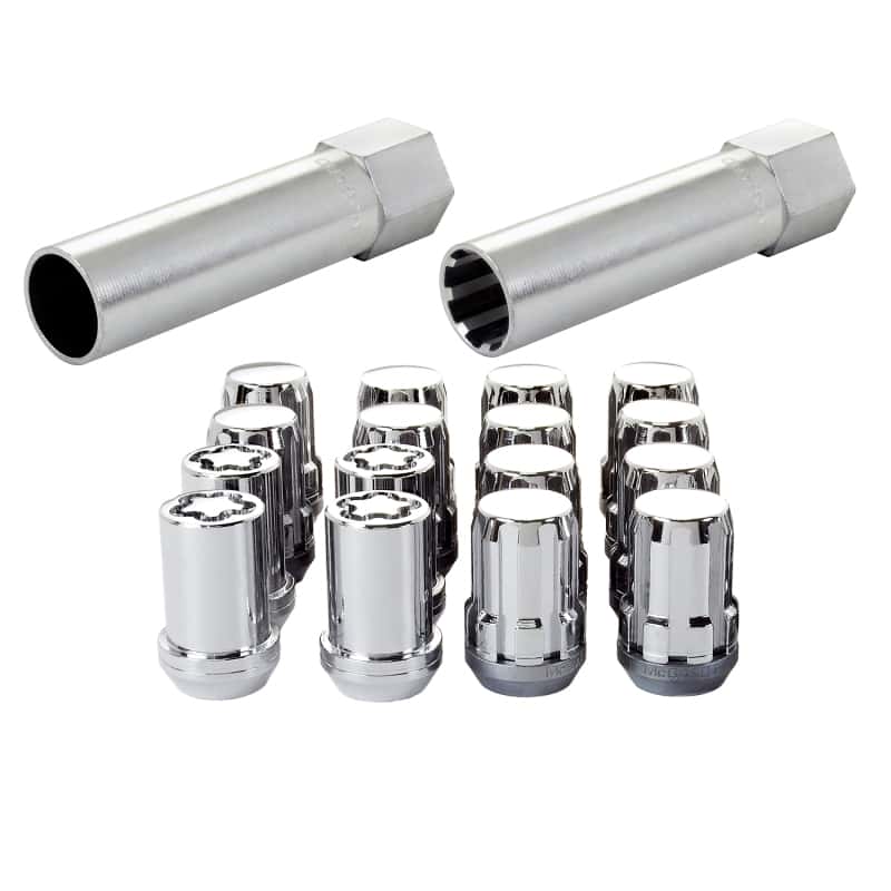 McGard — McGard SplineDrive Tuner 4 Lug Install Kit w/Locks & Tool (Cone) M12x1.25 / 13/16 Hex - Chrome (CS) - view 5