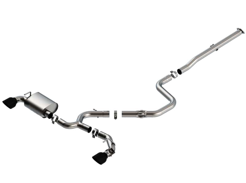 Borla — Borla 19-20 Hyundai Veloster N 2.0L I4 MT FWD 2DR 3in ATAK CatBack Exhaust w/ Black Chrome Tips
Cat-Back System - view 1