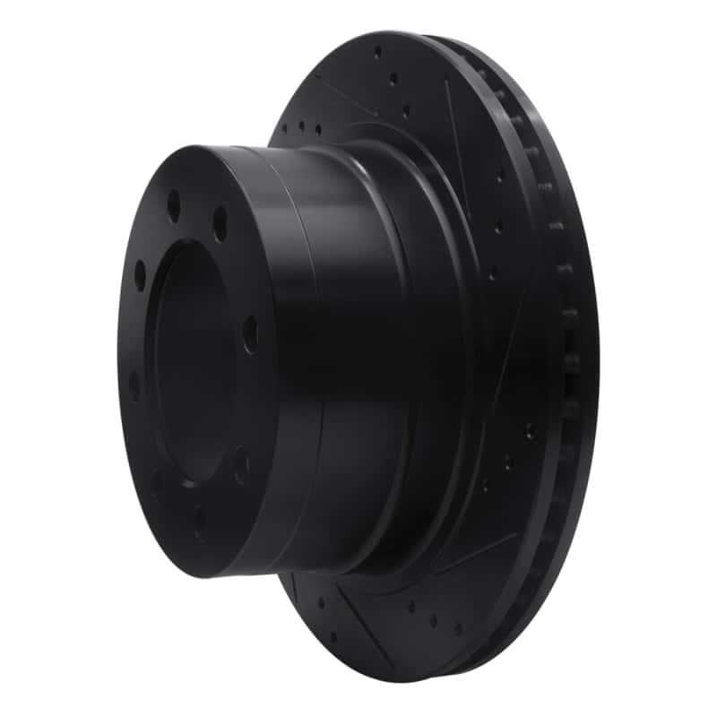 R1 Concepts — R1 03-08 Dodge Ram 3500 Rear Right Drilled & Slotted Black Brake Rotor
R1 Brake Rotor Drill - view 2