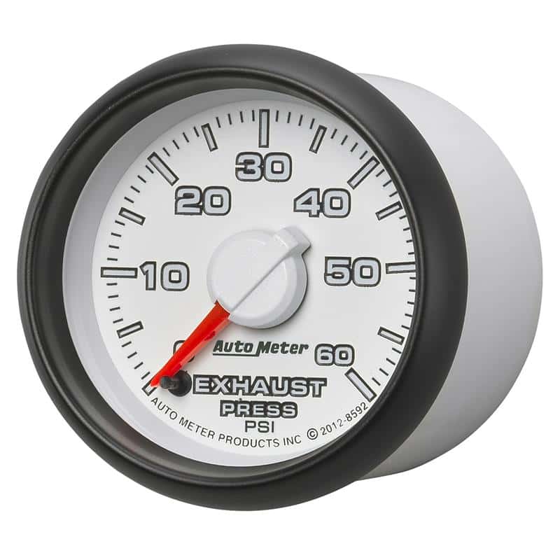 AutoMeter — AutoMeter Gauge Exhaust Press. 2-1/16in. 60PSI Stepper Motor Ram Gen 3 Factory Match
2-1/16" EXHAUST PRES - view 3